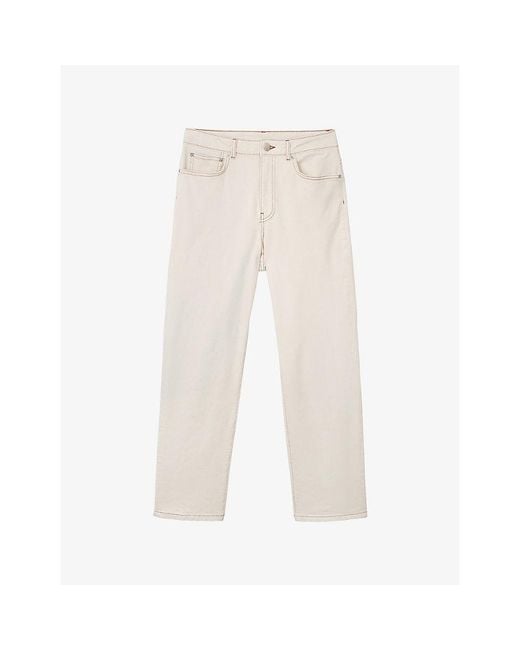 The White Company Natural Marlow Straight-Leg Denim Jeans