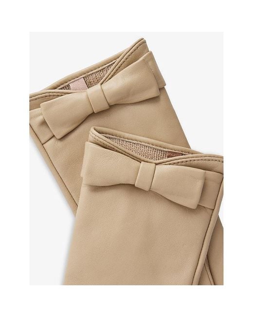 Dents Natural Laurie Touchscreen Leather Gloves