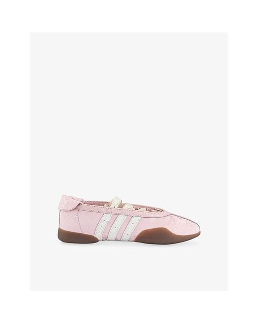 Adidas Pink Taekwondo Mei Woven Ballet Flats