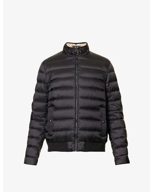 Belstaff Circuit Quilted Shell-down Bomber Jacket in Black for Men | Lyst