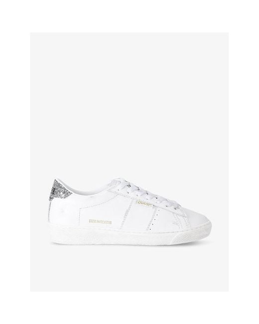 Golden Goose Deluxe Brand White Matchstar 10449 Leather Low-Top Trainers