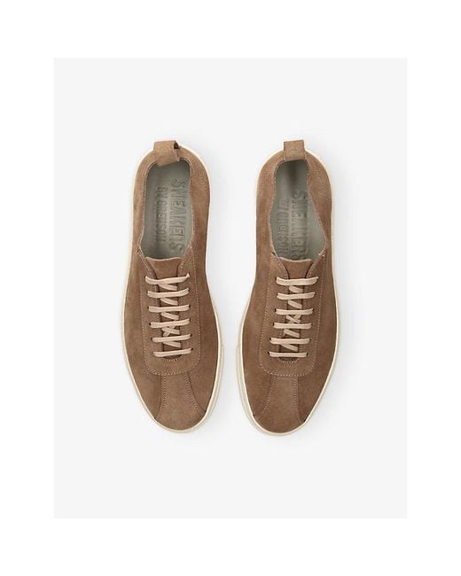 GRENSON Brown Sneaker 1 U Suede Trainers for men
