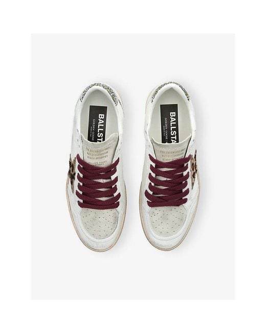 Golden Goose Deluxe Brand White Ballstar 12382 Leather Trainers