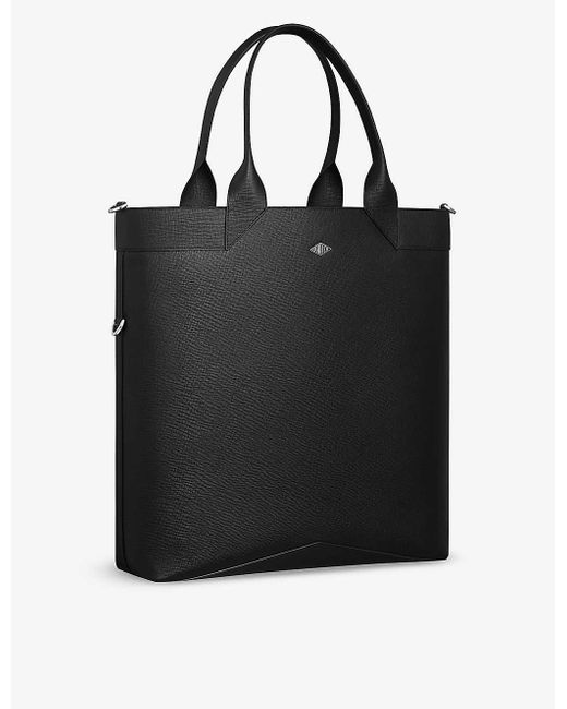 Cartier Black Losange Leather Tote Bag