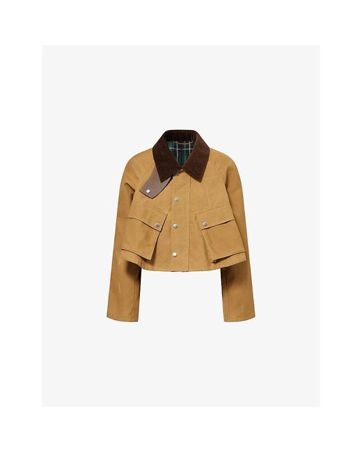 J.W. Anderson Natural Corduroy-Collar Cotton Barn Jacket