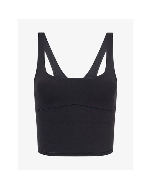 vuori Black All The Form Square-Neck Sports Bra