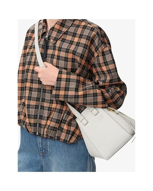 Loewe Natural Hammock Compact Leather Top-Handle Bag