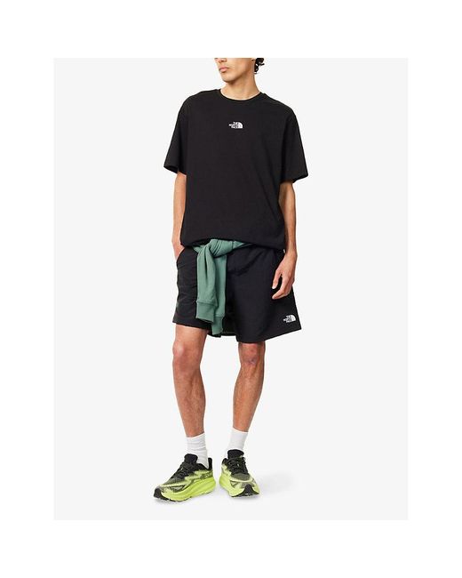 The North Face Blue Never Stop Relaxed-Fit Cotton T-Shirt for men