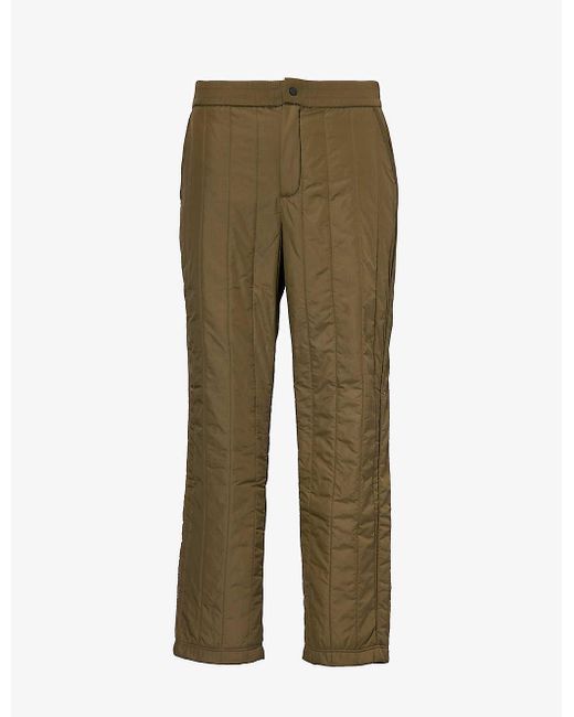 Canada Goose Green Carlyle Quilted Straight-leg Regular-fit Shell Trousers for men
