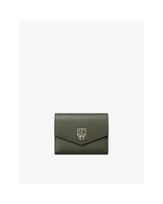 Cartier Green Panthère Graphique De Mini Leather Wallet