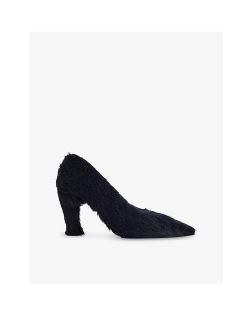 Harry Lambert X Disney Blue Harry Lambert For Zara X Disney Faux-Fur Heels