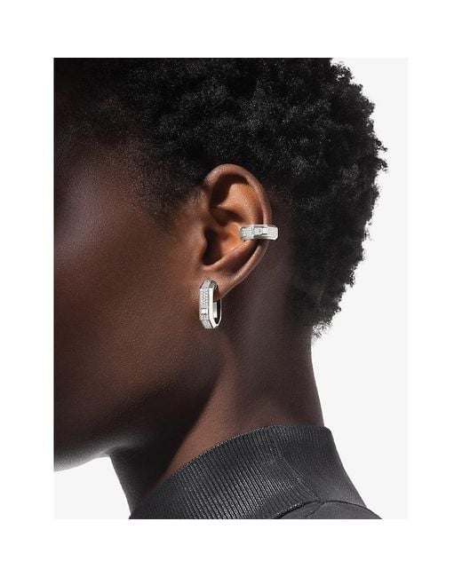 Messika White Moderniste Medium 18Ct And 0.25Ct Diamond Ear Clip
