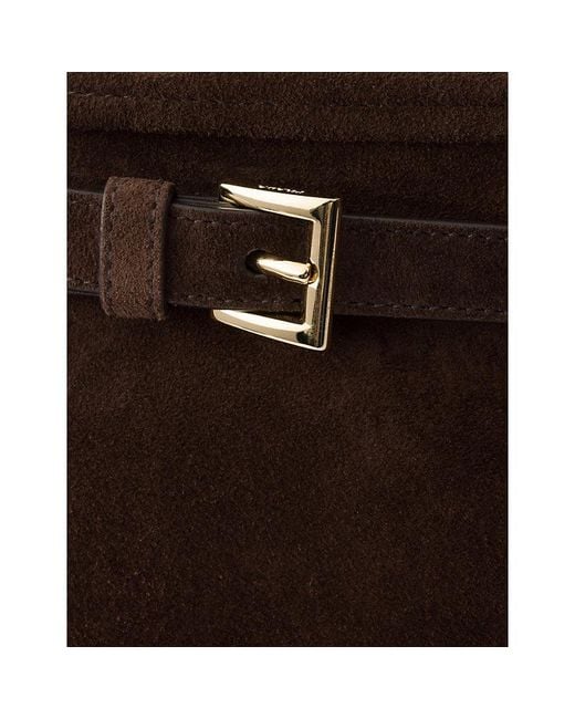 Prada Black Bonnie Large Suede Top Handle Bag