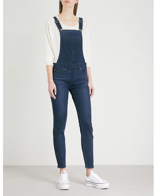 Lee Jeans Blue Body Optix Skinny Stretch-denim Dungarees