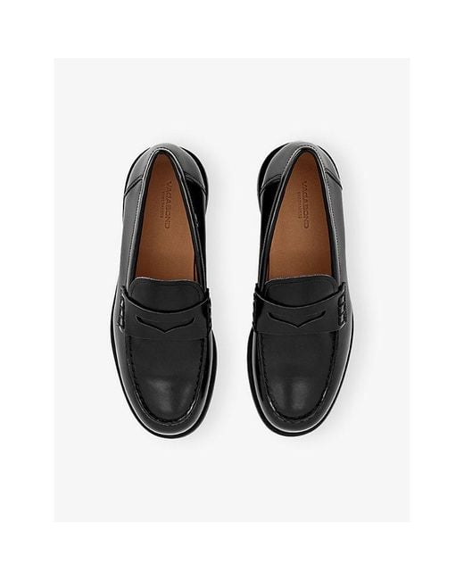Vagabond Black Linn Leather Loafers