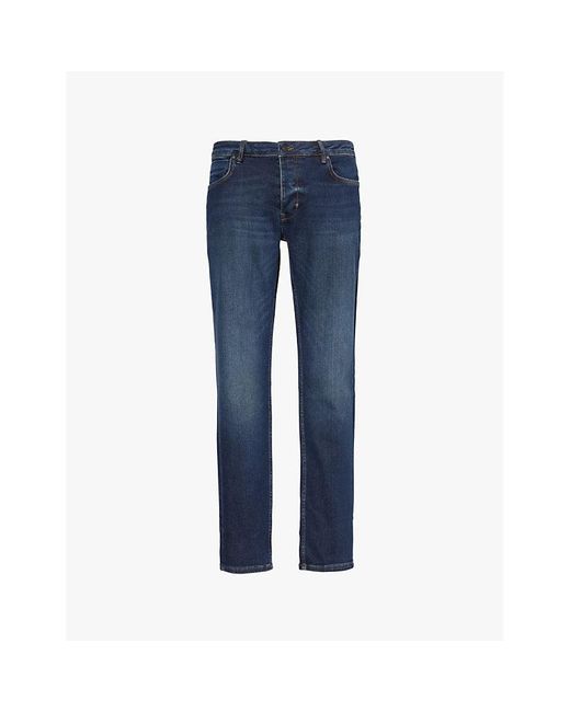 Neuw Blue Lou Slim Sunday Brand-Patch Straight-Leg Slim-Fit Stretch-Denim Blend Jeans for men