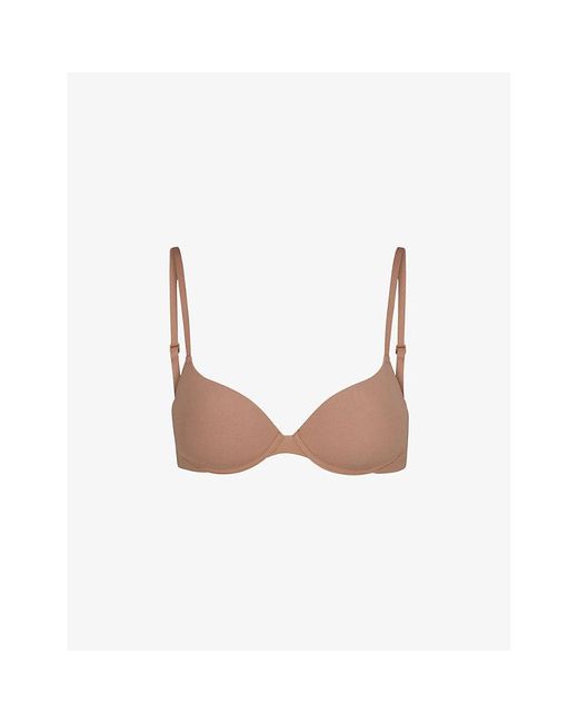Skims Multicolor Fits Everybody Padded Push-up Stretch-woven Bra
