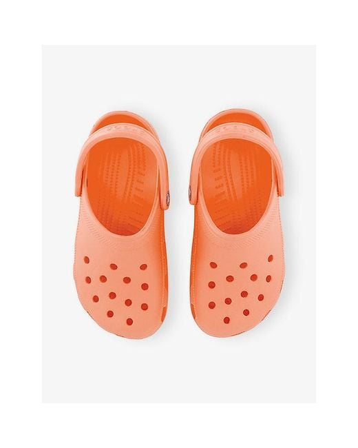 CROCSTM Orange Classic Rubber Clogs