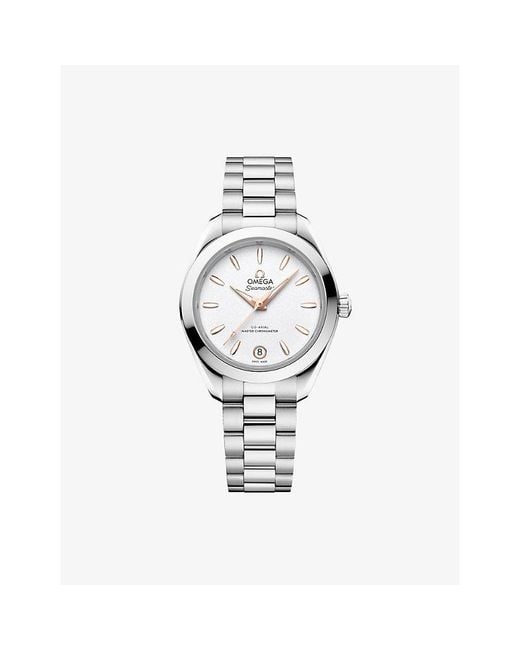 Omega Metallic Seamaster Aqua Terra 150M Stainless-Steel Watch 30Mm