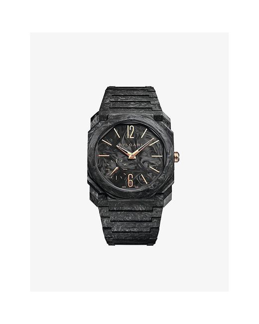 BVLGARI Black Re00014 Octo Finissimo Carbon Automatic Watch for men