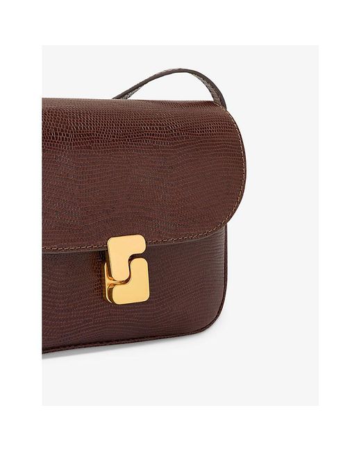 Soeur Brown Belissima Mini Leather Cross-body Bag