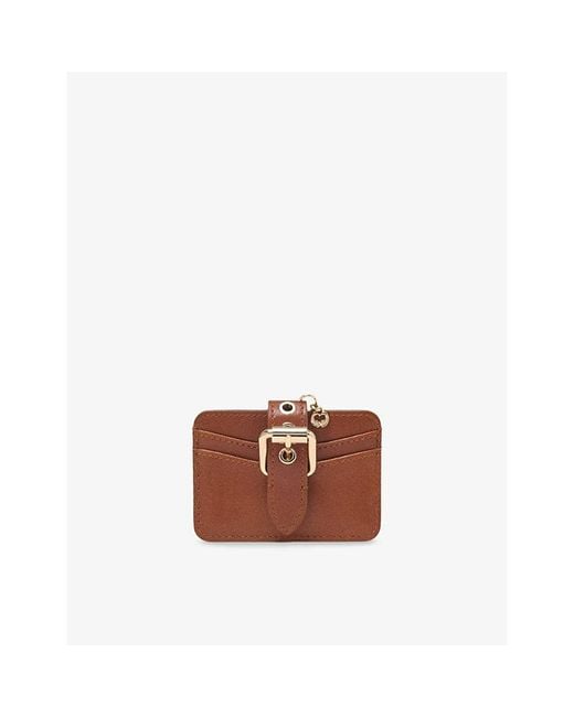 Maje Brown Miss M Leather Card Holder