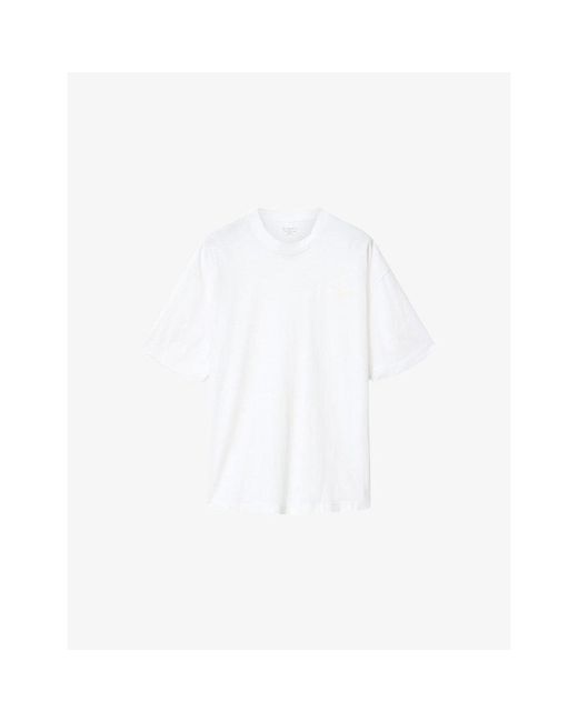 AllSaints White Odyssey Oversized Short-Sleeve Cotton-Jersey T-Shirt for men