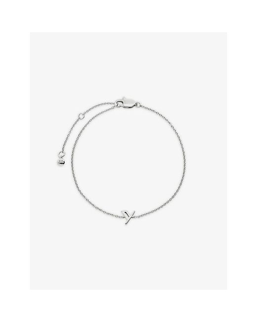 Monica Vinader Metallic Initial Y Sterling- Bracelet