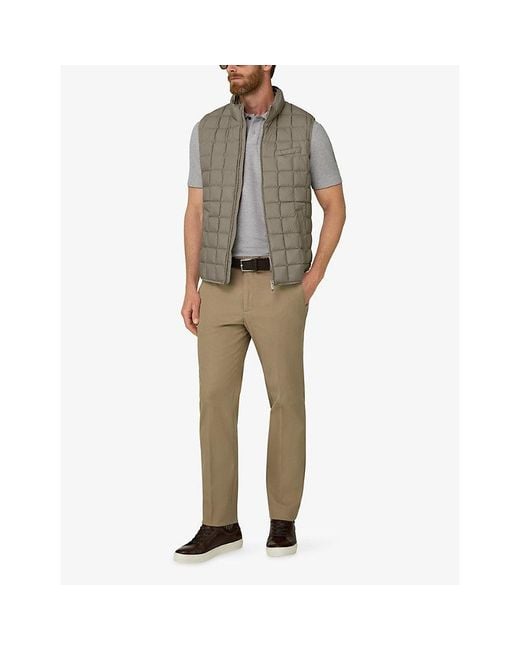 Boggi Gray Quilted Goose-Down Gilet for men