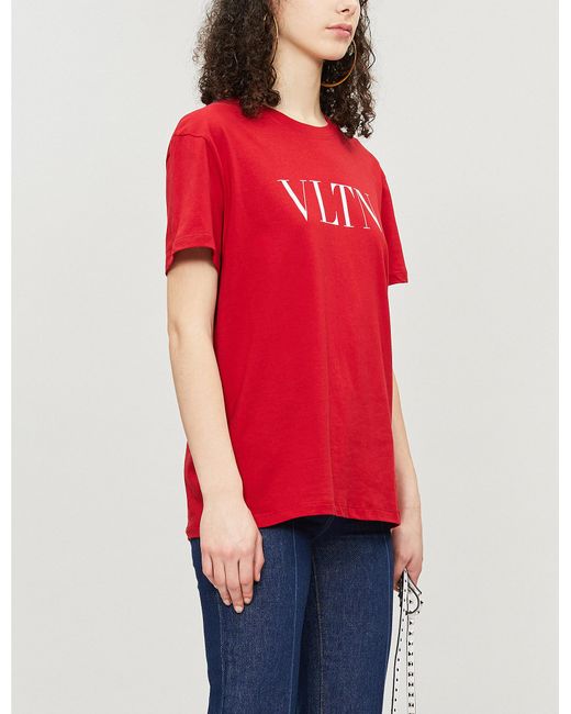 Valentino Red Vltn Print T-shirt
