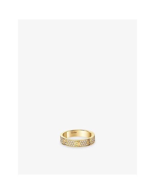 Cartier Metallic Love Small Model 18Ct- And 0.31Ct Diamond Ring