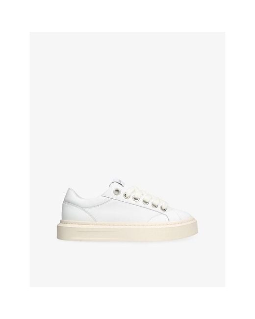 Cleens White Ace Leather Trainers for men
