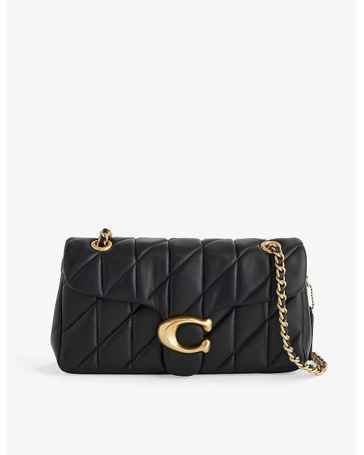 COACH Black Tabby 26 Logo-plaque Quilted Leather Cross-body Bag