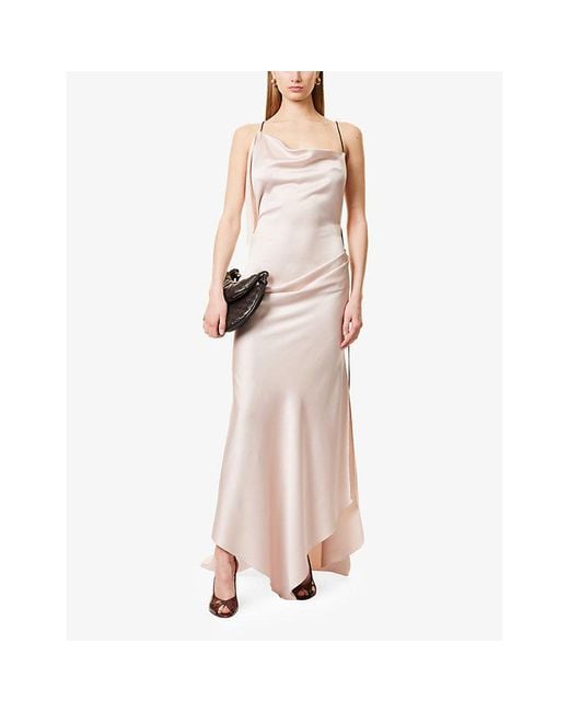 Victoria Beckham Pink Vb Excl Draped Cami Gown