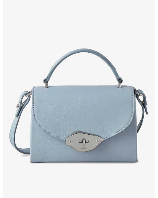 Mulberry Blue Lana Small Leather Top-handle Bag