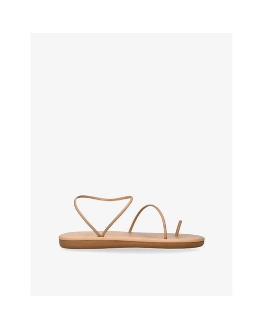 Ancient Greek Sandals Natural Kansiz Leather Sandals