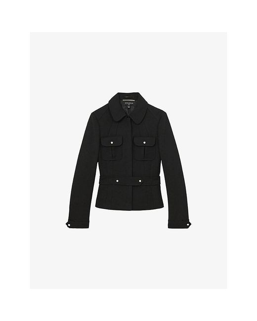 Reiss Black X Atelier Vesta Wool Jacket