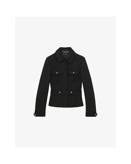 Reiss Black X Atelier Vesta Wool Jacket