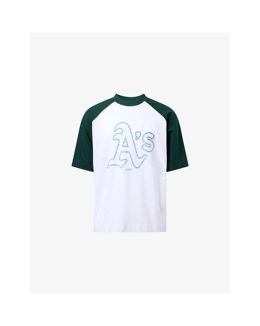 KTZ Blue Athletics Mlb Boxy Cotton T-Shirt for men