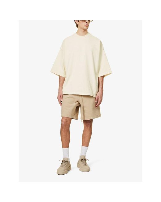 Fear Of God Natural Crewneck Relaxed-fit Cotton-jersey T-shirt for men