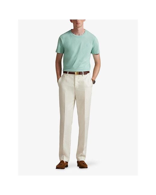 Polo Ralph Lauren Green Logo-Embroidered Regular-Fit Cotton-Jersey T-Shirt for men