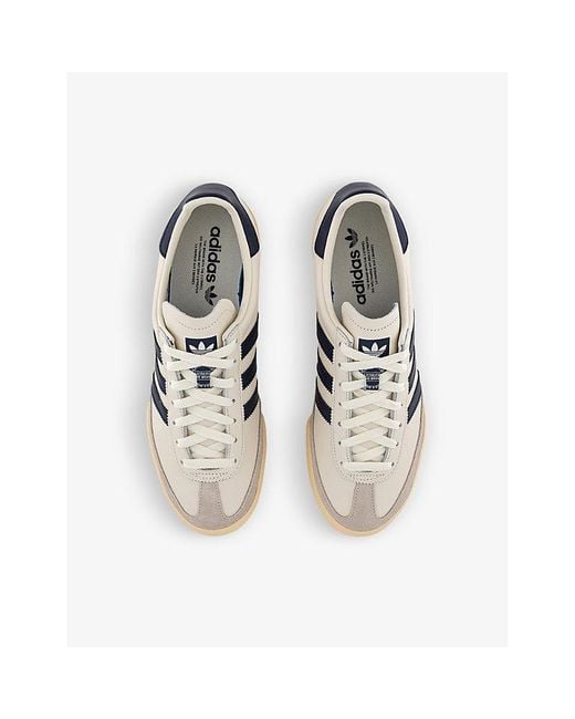 adidas Jeans Leather Low-top Trainers in Blue for Men | Lyst