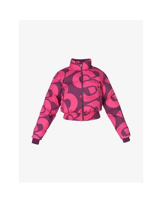 Sweaty Betty Pink Cropped Waterproof Ski Jacket