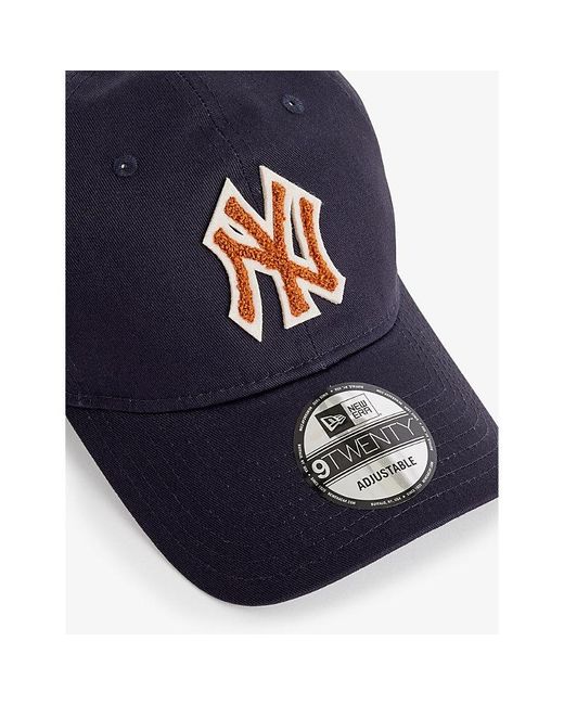 KTZ Blue 9twenty New York Yankees Brand-embroidered Cotton-twill Cap for men