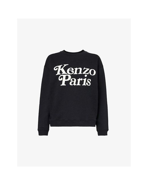 KENZO Black X Verdy Brand-print Cotton-jersey Sweatshirt
