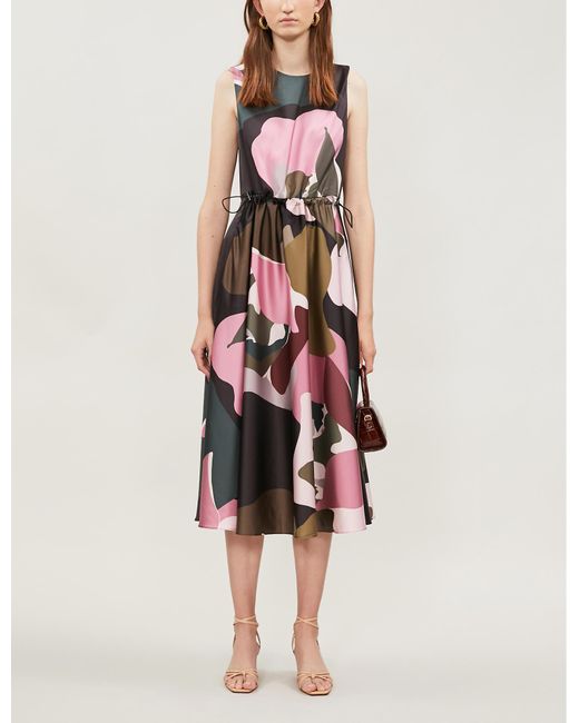 Ted Baker Multicolor Sofija Maple Swirl Midi Dress