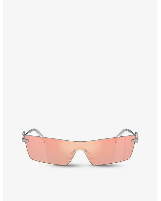 Dolce & Gabbana Pink Dg2292 Butterfly-frame Metal Sunglasses