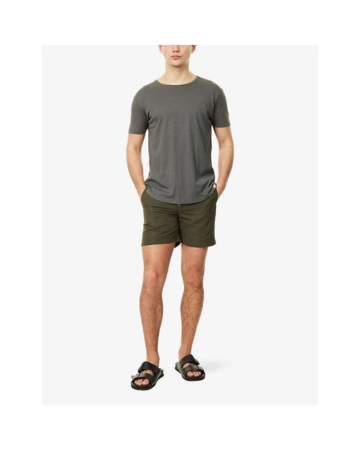 Orlebar Brown Green Bulldog Drawcord Regular-Fit Swim Shorts for men
