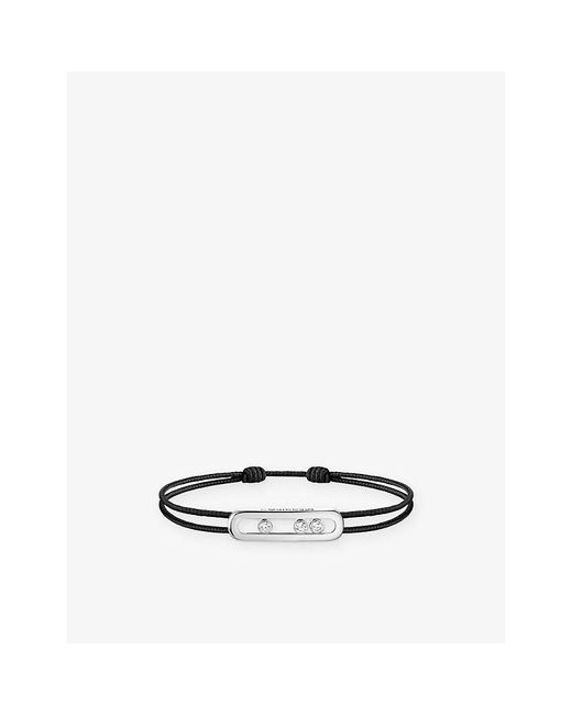 Messika White Cares 18Ct- And 0.09Ct Diamond Cord Bracelet