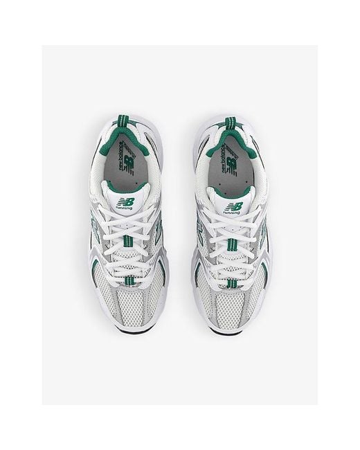 New Balance Multicolor Mr530 Logo-Embossed Leather And Mesh Low-Top Trainers